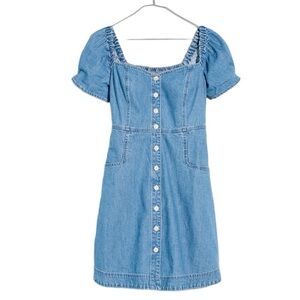 Madewell Blue Denim Mini Dress